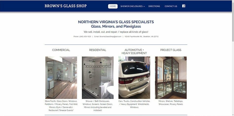 Website: Browns Glass Shop
